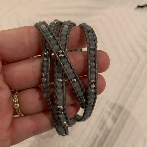 Chan Luu silver / grey wrap bracelet - Picture 6 of 7